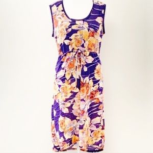 ✔️SIMPLY  VERA- Floral Ruched Sleeveless Dress|Sm